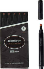Counterfeit Money Bill Detector Pens, Markers, Detect Fake Currency, 5 Pack