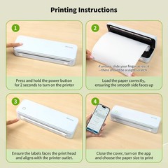 Thermal Printer Paper 8.5 »x11 » US Letter Size, 4 rolls, 100 sheets, Thermal…
