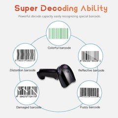 Honeywell Xenon 1900GHD-2USB High Density Imager Barcode Scanner USB Cable Stand