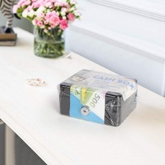Elegant X-Small Cash Box with Key Lock – Ideal for Coins & Personal Items