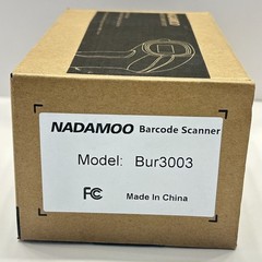 Nadamoo Barcode Scanner Bur 3003 Wireless Cordless Black