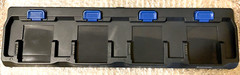 1 Intermec AC21 Quad 4 slot Battery Charger 852-068-001 + Power Supply & AC cord