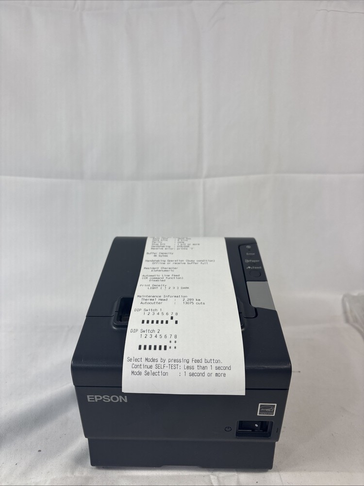 Epson TM-T88V M244A Thermal Receipt Printer No Pwr Supply** TESTED**