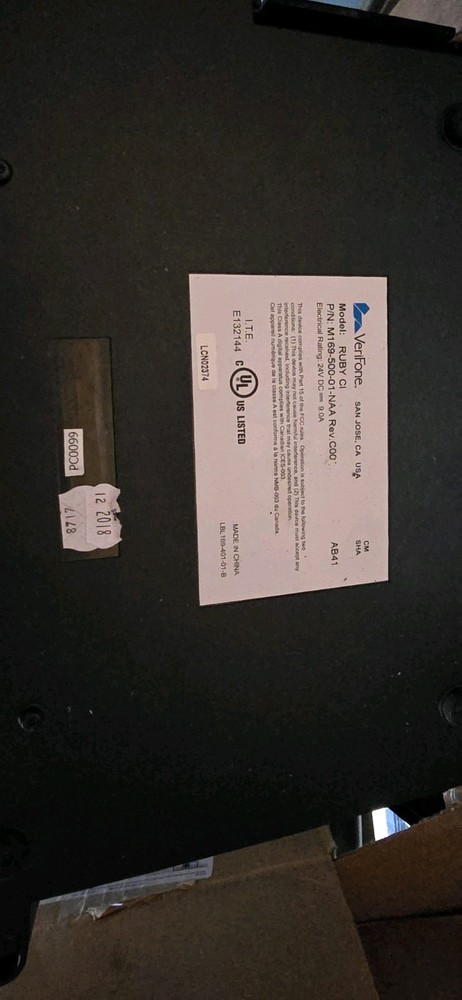 Verifone Ruby Ci