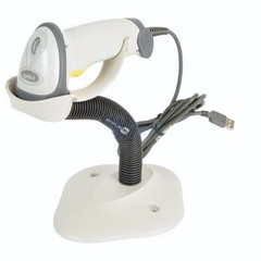 Zebra Symbol LS2208 Barcode Scanner 1D USB Wired Stand