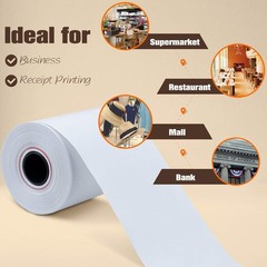 50 Rolls 2 1/4&Prime; x 85&prime; High-Quality Thermal Paper for POS Systems – Eco-friendly