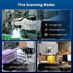 NS-91 Fixed Mount Barcode Scanner, 1D 2D QR Reader