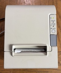 Epson Micros M129H TM-T88IV POS Thermal Receipt Printer w/ Power Supply