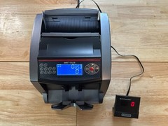 Money Counter Machine with 3 Screens, UV/IR/DD/MG/MT Counterfeit Detection-USED