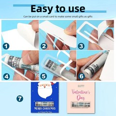 100 Pieces Clear Plastic Lip Balm Pouches Money Card Holder Money Cash Pouche…