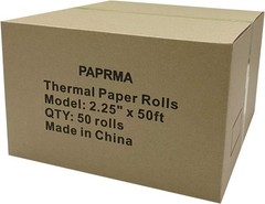 2 1/4 » x 50&prime; Thermal Paper 50 Rolls, PAPRMA 2.25x50ft Receipt Paper POS Cash…
