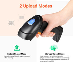 Wireless 1D 2D QR Barcode Scanner with USB Charging Base Handheld Bar Code Reade