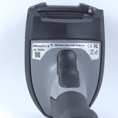 Barcode Scanner Wireless, Onewscan 1D Laser Barcode Reader with Stand 2.4G