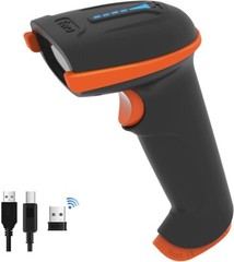 Tera 1D 2D QR Barcode Scanner Wireless and Wired with Battery Level Indicator
