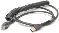Honeywell 53-53235F-N-3 USB Coiled Cable, Type A, Host Power, 2.9m/9.5-ft.