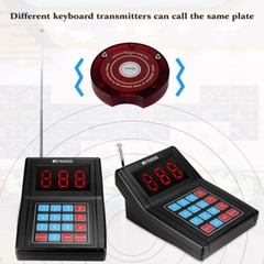 Retekess TD165 Pagers for Restaurants Wireless Pager System Queuing 10 Buzzers