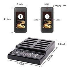 SHIHUI 10 Pager buzzers 1 keypad Queue Number Call Wireless Calling System Qu…