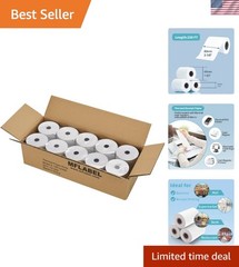 3-1/8&Prime; Thermal Paper Rolls – 10 Rolls x 230ft, Compatible with Star Micronics…