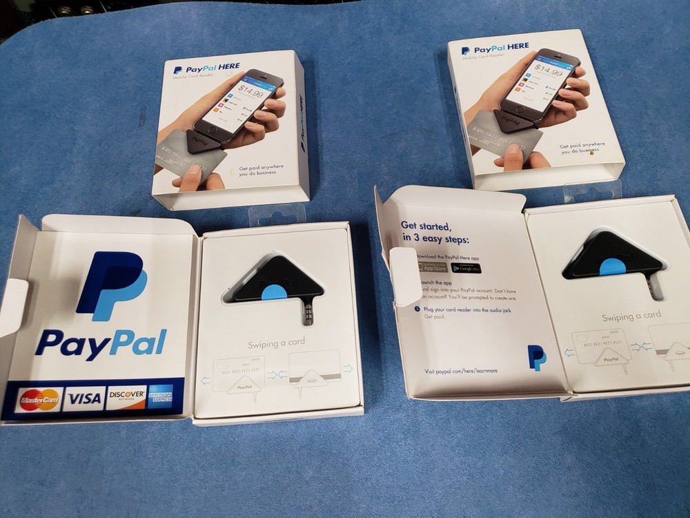 lot of 2 PayPal Mobile Card Reader Swiper PayPal Here IPhone Android audio jack