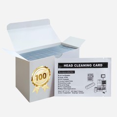 CR80 Dual-Sided Credit Card Reader Cleaning Cards – 50 Durable Individual Units