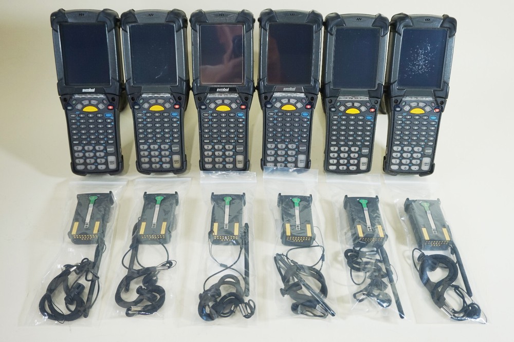 LOT (4) Zebra Motorola Symbol MC92 MC9200 MC92N0-GP0SYEYC6WR Barcode Scanner