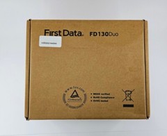 First Data FD130 DUO Credit Card Machine With FD35 EMV NFC PINpad EUC Tested