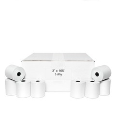 3&Prime; x 165&prime; CASH REGISTER ROLLS,1 PLY BOND PRINTER POS PAPER ROLL 50 ROLLS/CASE…