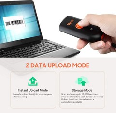 Tera Mini 1D 2D QR Wireless Barcode Scanner for iOS, Windows, Android IP66