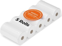 MUNBYN 2 1/4&Prime; x 50&prime; Thermal Receipt Paper (5 Rolls), 58mm BPA Free Receipt Paper