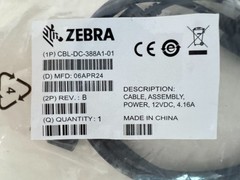 New Zebra CBL-DC-388A1-01 Cable DC Power Line Cord 12V 4.16A