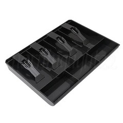 ABS Plastic Black Cash Register Drawer for Money Storage 12.68×9.65×1.38&Prime;