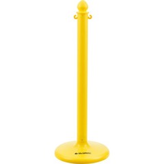 Global Industrial Medium Duty Plastic Stanchion Post 41&Prime;H Yellow