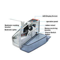 Mini Money Currency Counting Machine Bill Cash Banknote Counter 600 sheets/minut