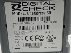 Digital Check CheXpress CX30 Non InkJet Check Reader Scanner 152000-01 *No AC