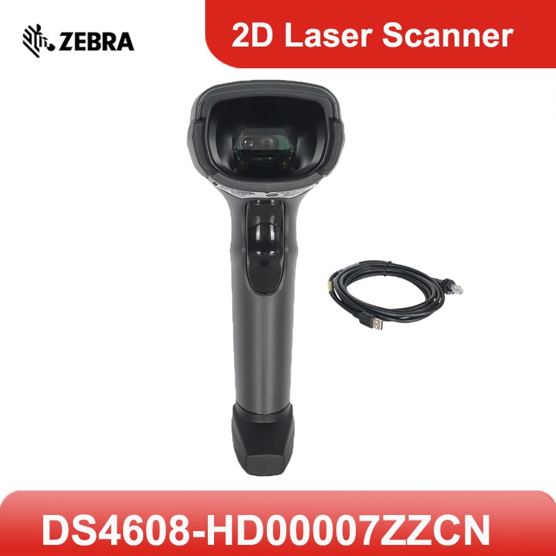 Zebra DS4608-HD00007ZZCN Barcode Scanner 2D Imager USB Handheld Reader w Cable