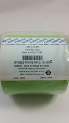 Datacard Lime Green Topping Foil P/N 803067-041  7000/9000 System