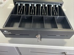POS Cash Drawer (EKDS320-1B330-A10-31) 16×16 Black with Money Till & 1 Key
