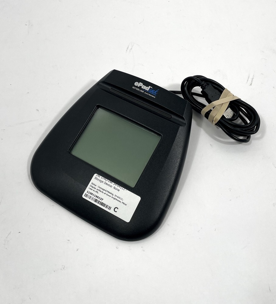 Interlink ePad-Ink 54-64111 Signature Pad – Display Artifacts