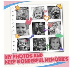 Thermal Paper for Kids Camera Instant Print, 57x25mm Instant Print Paper 20pack