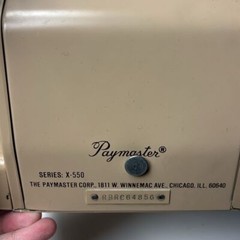 Paymaster X-550 checkwriter