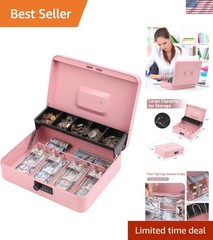 Water-Resistant Metal Cash Box with Combination Lock – Perfect for Festivals