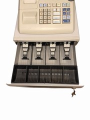 Casio PCR-262 Electronic Cash Register Working With Drawer KEY *Read*