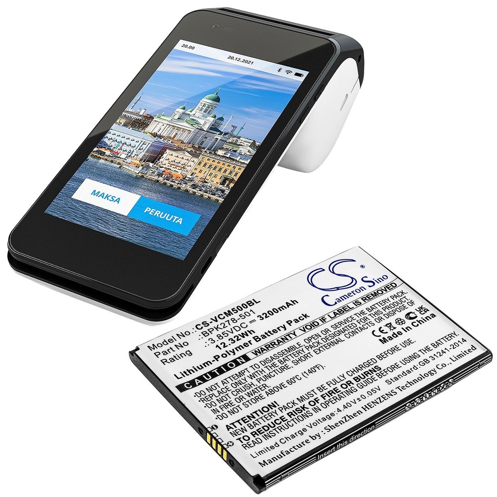 BATTERIE 3200mAh Type BPK278-501 For VeriFone CM5 Carbon Mobile 5