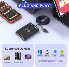 NFC Reader & CAC Reader Military 2-In-1 Smart Card Reader with NFC Support Ic/Id