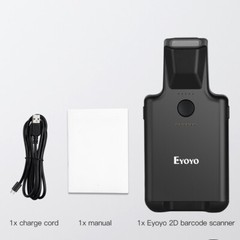 Eyoyo 2D Bluetooth Barcode Scanner Phone Back Clip Wireless Data Matrix Code