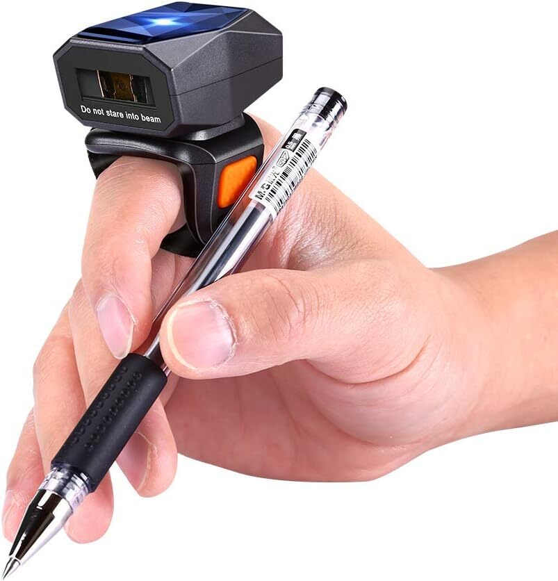 Eyoyo 1D Laser Wireless Wearable Finger Ring Barcode Scanner for IOS Android PC