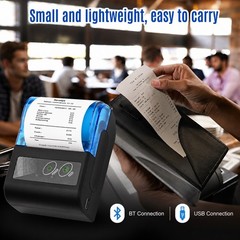Mini Thermal Receipt Printers,USB Receipt Bill Ticket Printer w 58mm Print Paper