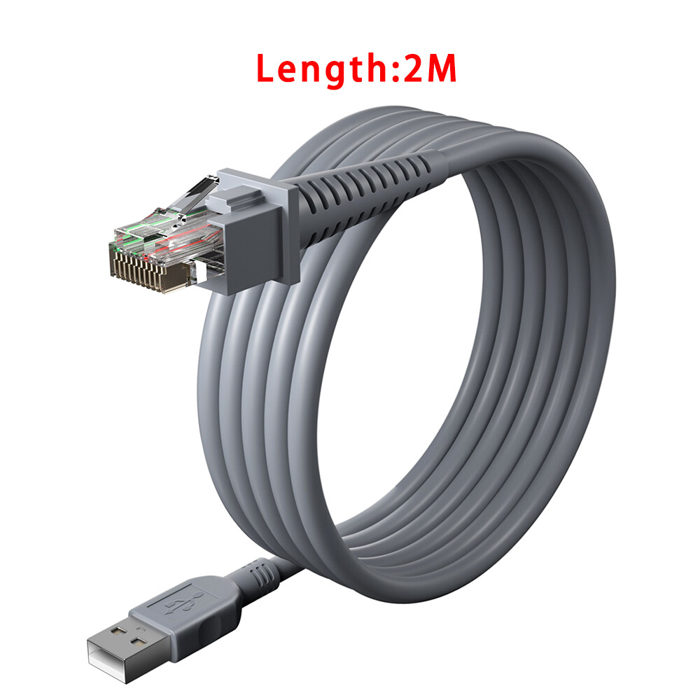 2M Barcode Scanner USB Cable For Datalogic QD2131 GD4500 GD4590 GD4590-HD GD4132