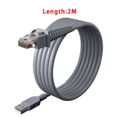 2M Barcode Scanner USB Cable For Datalogic GD4100 GD4330 GD4310 GD4300 GD4430