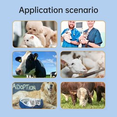 Animal Microchip Pet Tag Scanner ID Reader Animal Labels Handheld UXUB